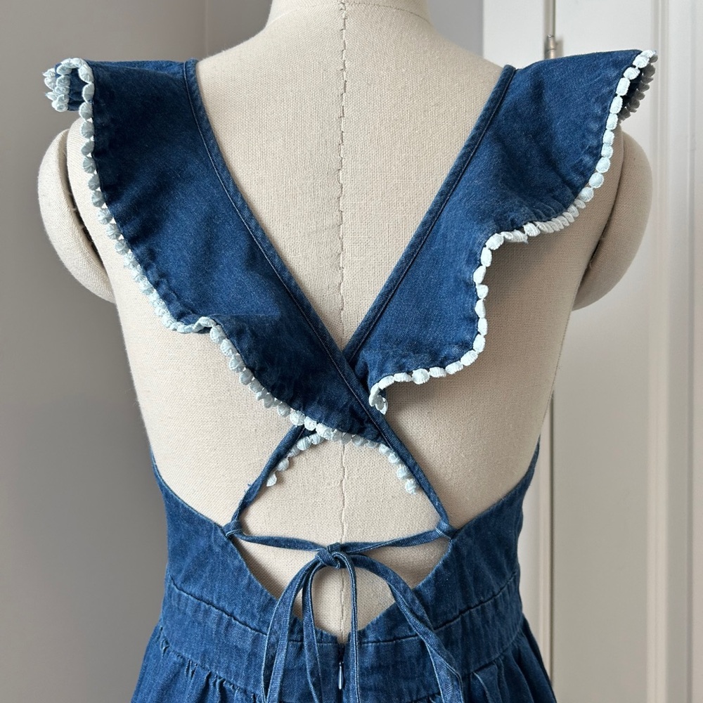 NWT Molly Bracken Ruffle Trim Woven Dress – Sz S - Picture 5 of 16